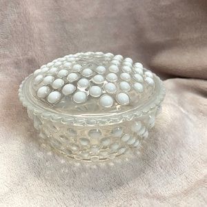 Gorgeous Anchor Hocking Moonstone Opalescent small candy dish.